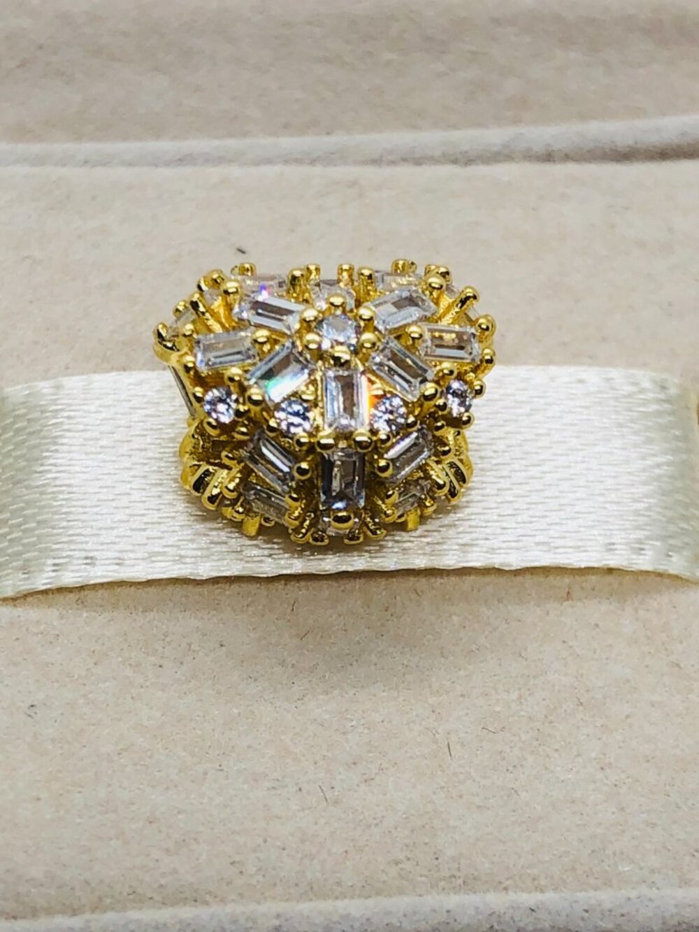 ✨🔥Pandora Sparkling Heart Charm gold plating
